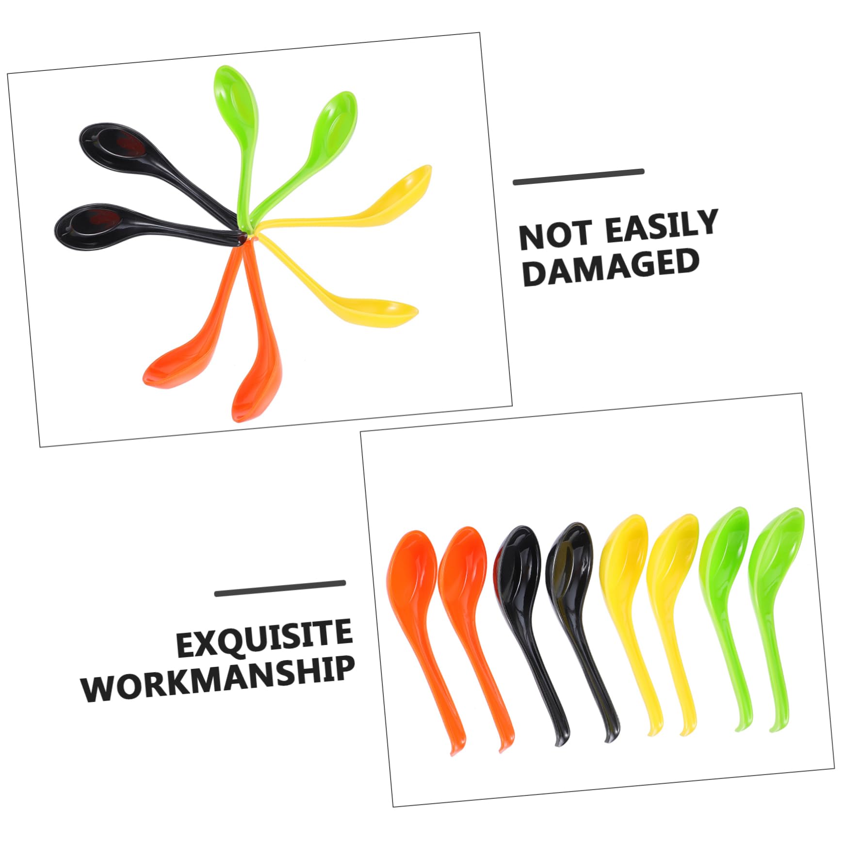 Cabilock 8Pcs Spoons Head Teaspoons for Portable for Desserts Ice and and Kitchen Utensils