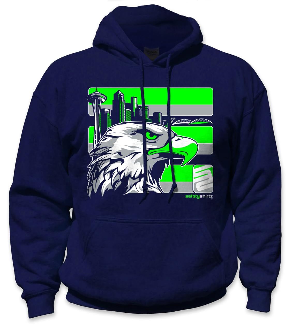 safetyshirtz Stealth Seattle Hoodie Black w/Reflective-picture-22