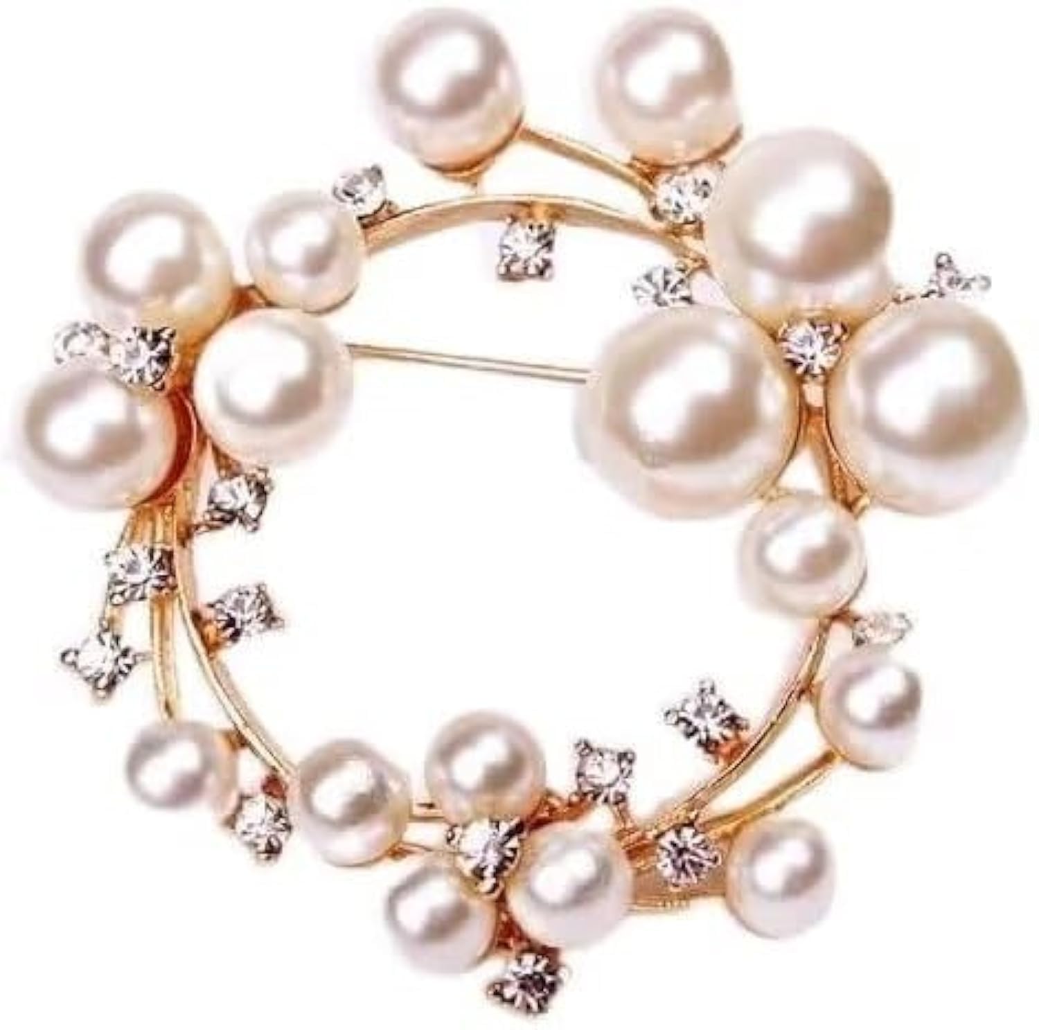 Brooches for Women,Pearl Brooch Pin,Brooches Rhinestone,Wedding Bridal Brooches,Elegant and fashions,Jewelry Gift for Women and Girls