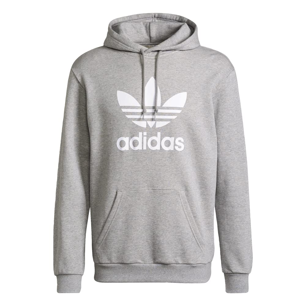 adidas Originals Men's Adicolor Trefoil Hoodie, Medium Grey Heather/White,  X-Small : Amazon.ca: Clothing, Shoes \u0026 Accessories
