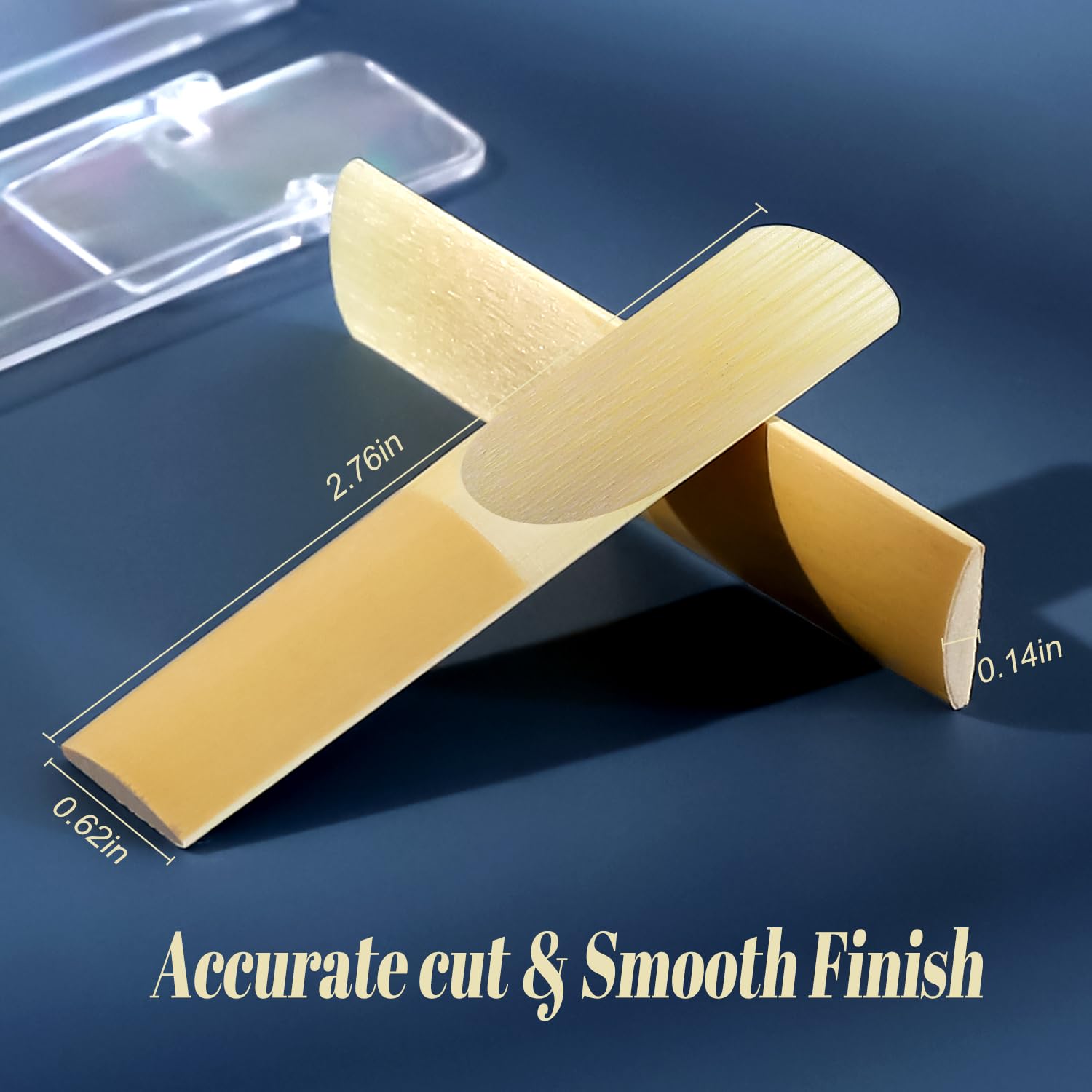 PINKDEER Alto Saxophone Reeds Strength 2.5, Traditional Reeds for Alto Saxophone, Thinner Vamp Cut for Ease of Play, French Cut Design (10 Pack)