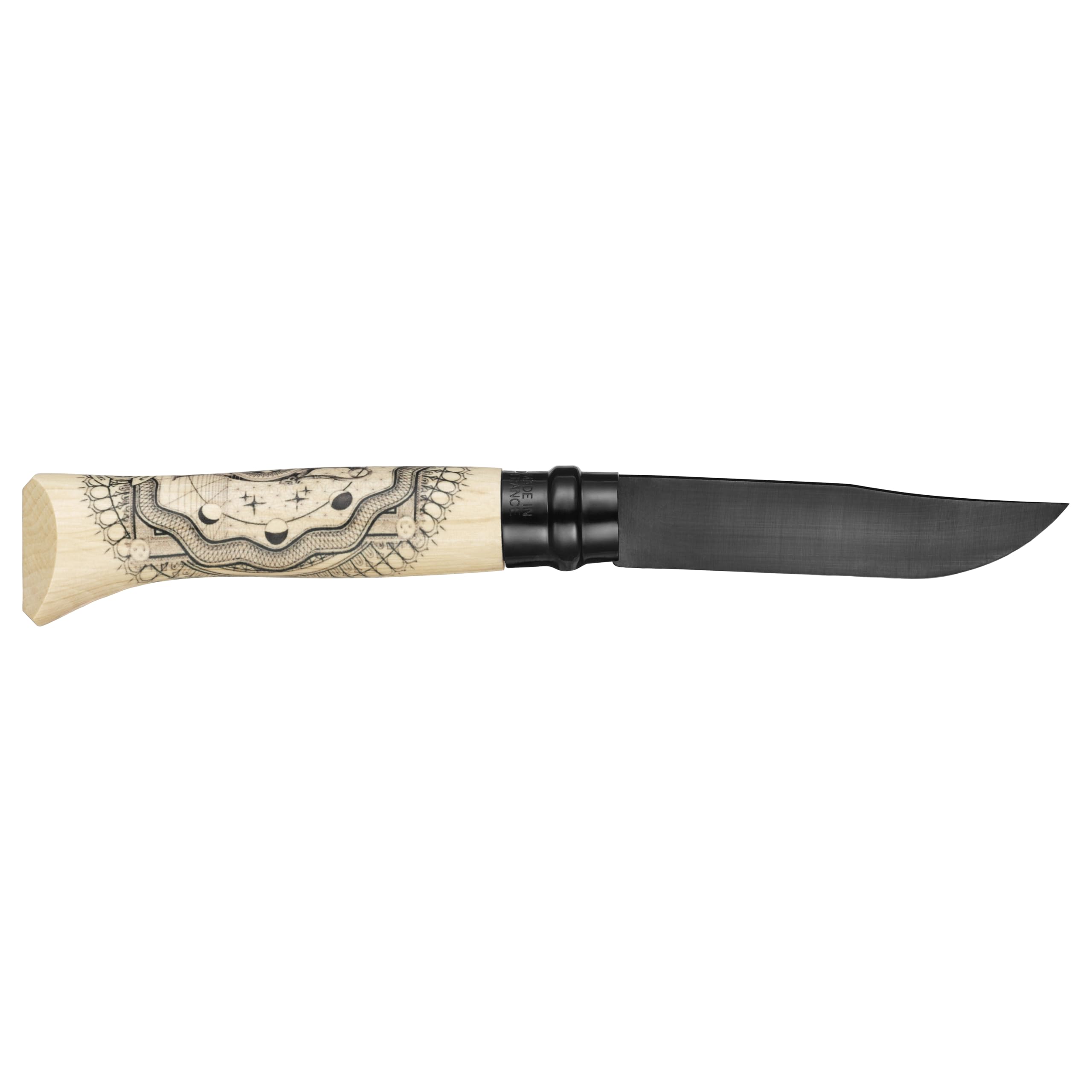 OPINEL - Couteau de poche édition limité lame noire N°08 Cosmos Benjamin Jeanjean