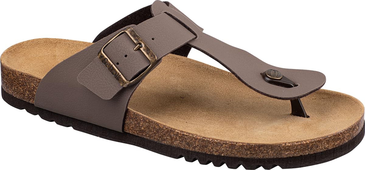Scholl Men's Yves Sandal, Brown, 7 UK