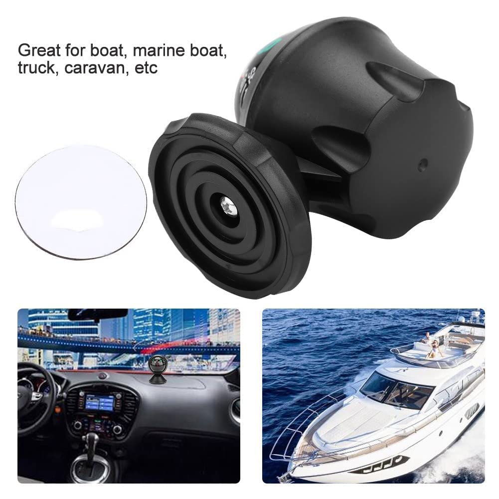 SANON Autokompass Neigungsmesser Autoführer, Kugelwinkel Steigungspegelmesser Sucher Balancer Messgerät für Auto Fahrzeug See Marine Boot Schiff Outdoor-Reise