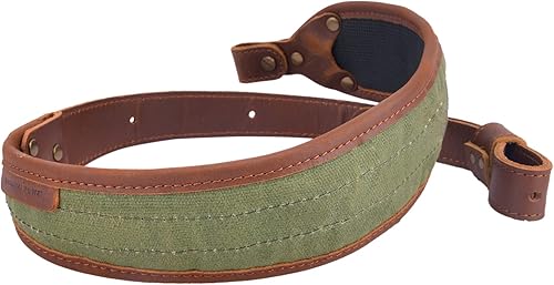 Miniatura 6 de Eslinga de cuero de la correa de hombro del rifle, caza de las correas de hombro del arma de la lona