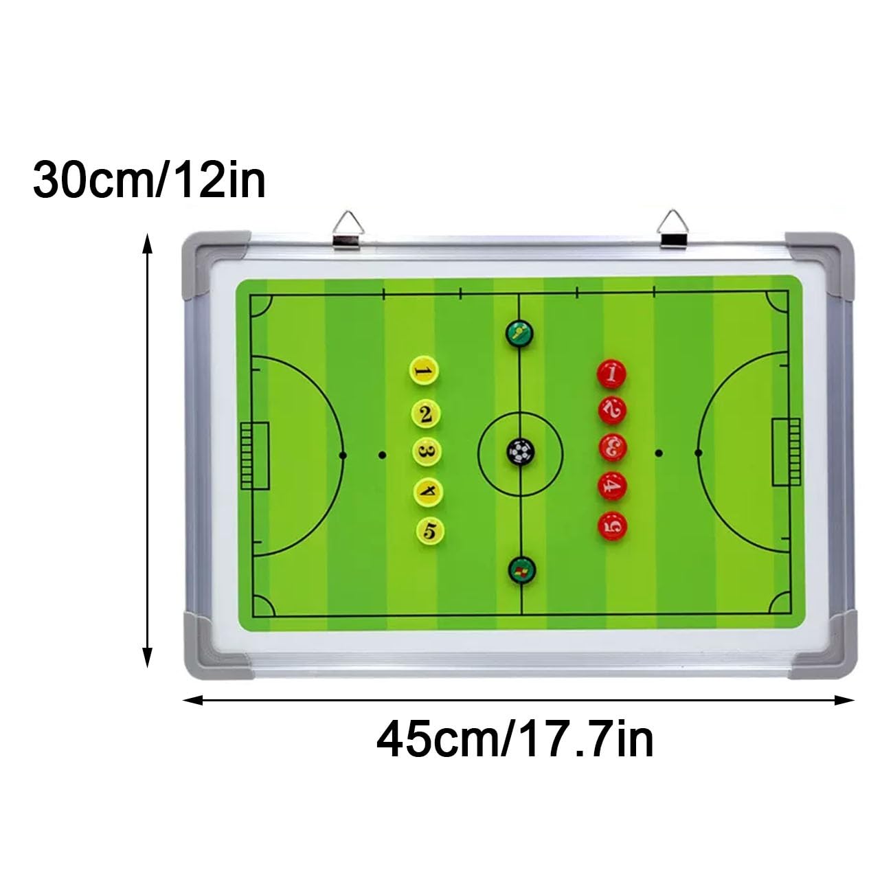 Lavagna Tattica da Calcio Portatile, Tavola Tattica da Calcio, Cartella Lavagna Tattica di Coaches con Pennarelli, Penna e Gomma