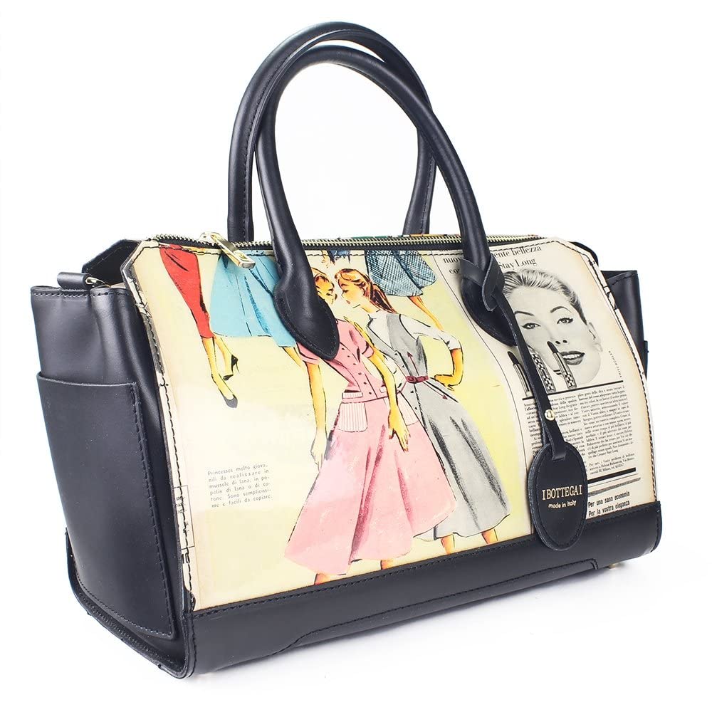 Audrey Bag - Borsa in Pelle Donna - Borse Vintage IBOTTEGAI Made in Italy