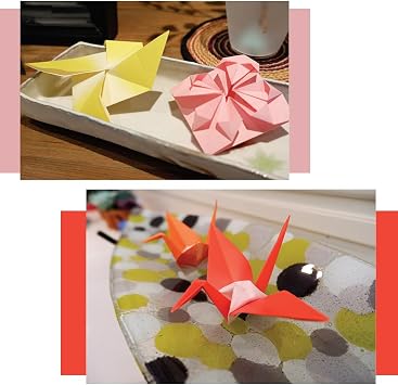 Coloured Origami Paper 15×15cm, 200 Sheets Coloured Folding Paper in 40 Designs, Square Origami Folding for School Arts DIY Craft Projects for Children and Adults