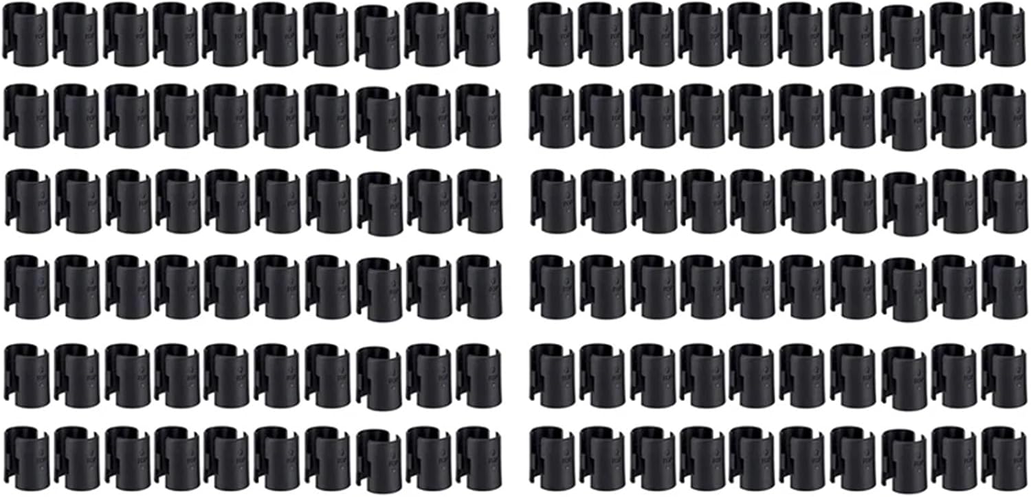 120Pairs Wire Shelving Shelf Lock Clips for 1 Inch Post- Shelving Sleeves Replacements for Wire Shelving System