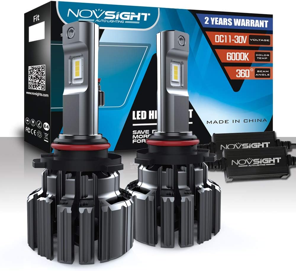 NOVSIGHT H7 15000LM 70W Super Bright LED Headlight Conversion Kit, DOT