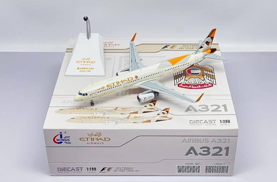エティハド航空 A321 A6-AEJ 1/200 Amazon.com: Inflight for ETIHAD for Airbus A321 A6-AEJ from