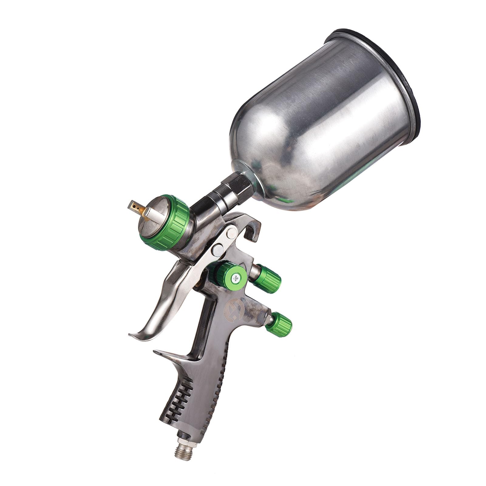 Pistola Pulverizadora de Aire con Alimentación por Gravedad LVLP, Pistola Pulverizadora de Pintura de Aleación de Aluminio, Taza de Fluido de 1,3 Mm y 600 Ml, Flujo de Aire Ajustable para