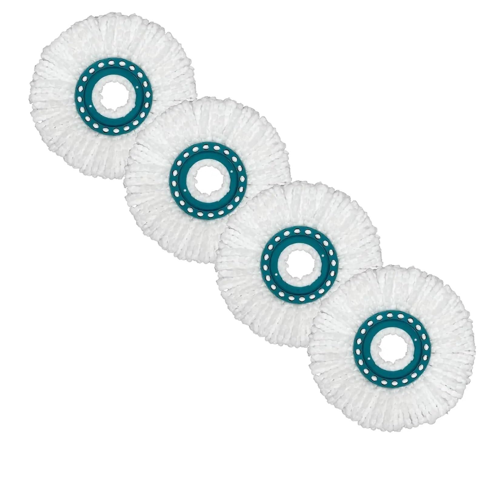 recambios para fregonas Cabezales de fregona giratoria, fregonas con Cabezal Microfibra for Sistemas , Disco Giratorio y combinada(4PCS)