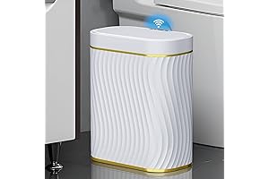 Bathroom Gold Trash Can | 2.6 Gallon Automatic Touchless Trash Can with Lid