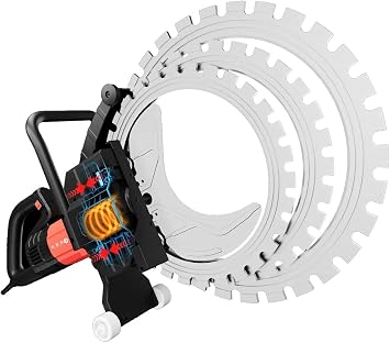 Electric No-Adjustment Concrete Saw Heavy-Duty Brushless Concrete Circular Saw 30-50cm Cutting Depth Upgraded Toroidal Concrete Saw