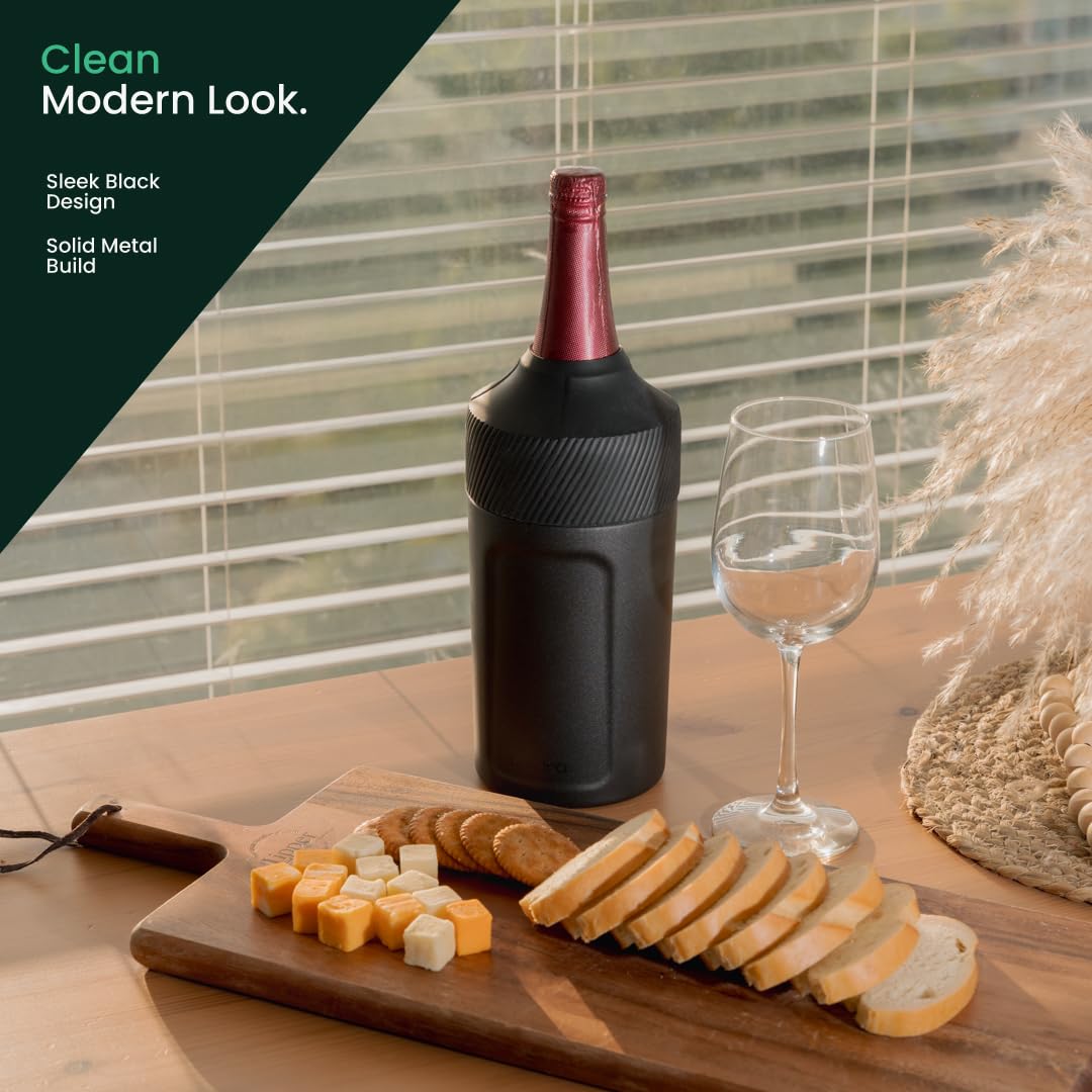 Wine Bottle Cooler Sleeve | Portable Bottle Chiller for Wine Lovers | Insulated Wine Cooler for Outdoor & Indoor Use | Wine Cooler by Vondra — Amazon image 2