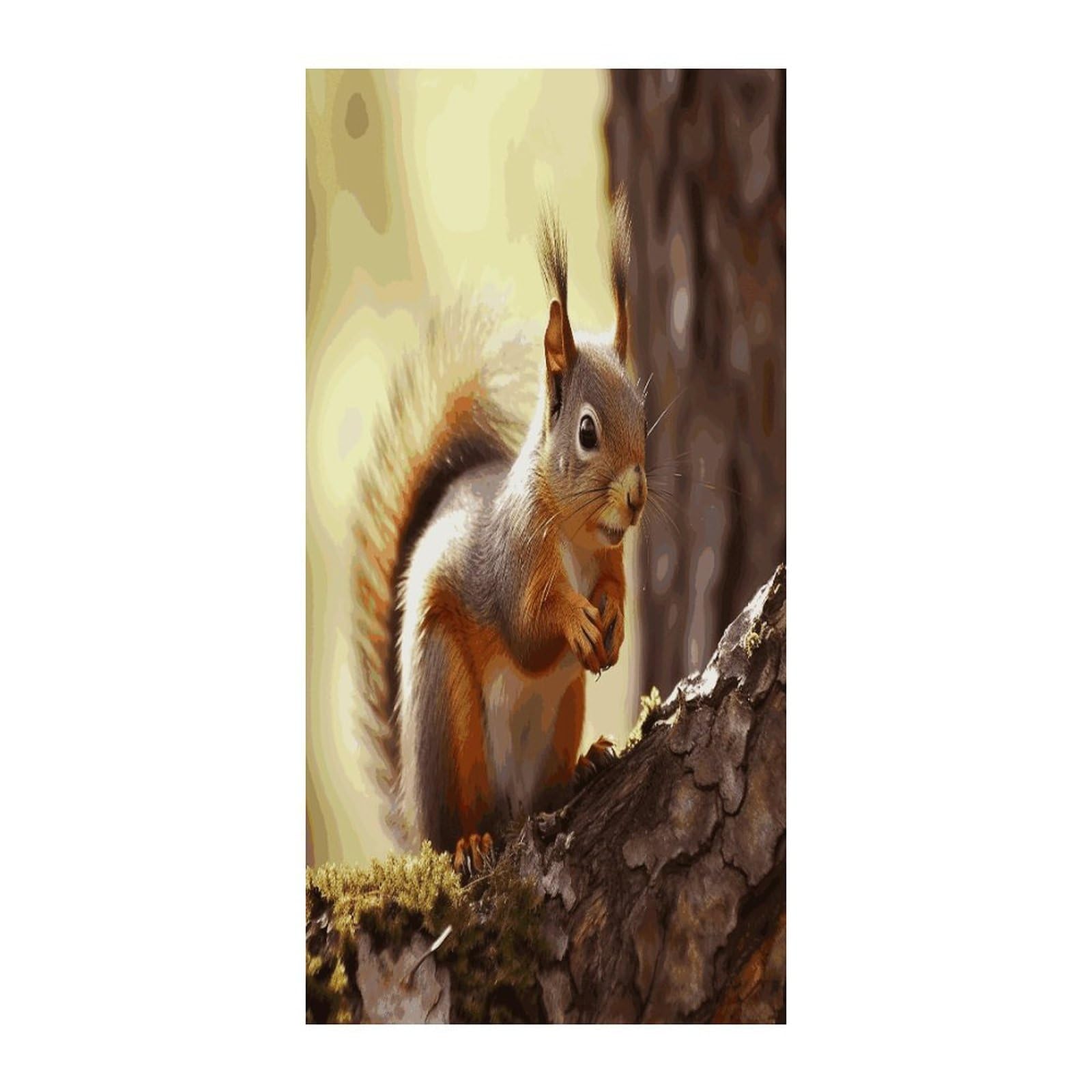 Fekiloot Style Funny Squirrel1 Door Curtain Room Divider Curtains