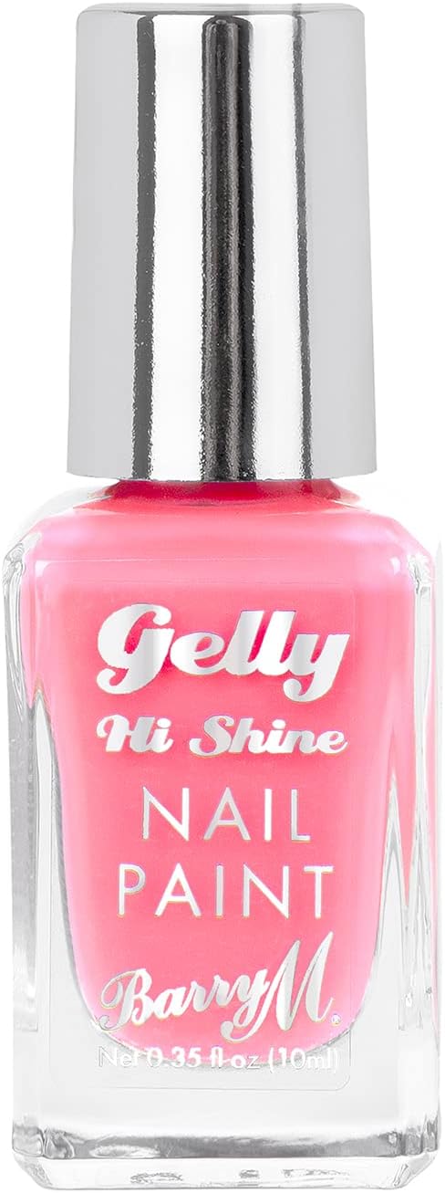 Barry M Gelly Hi Shine Nail Paint, Shade Calla Lily |Pink Glossy Nail Polish