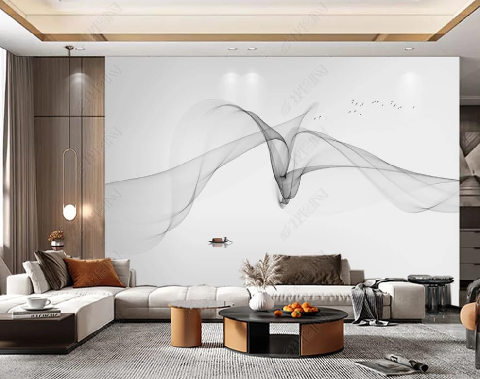 Streamers chinois simples poster géant mural salon 450x315
