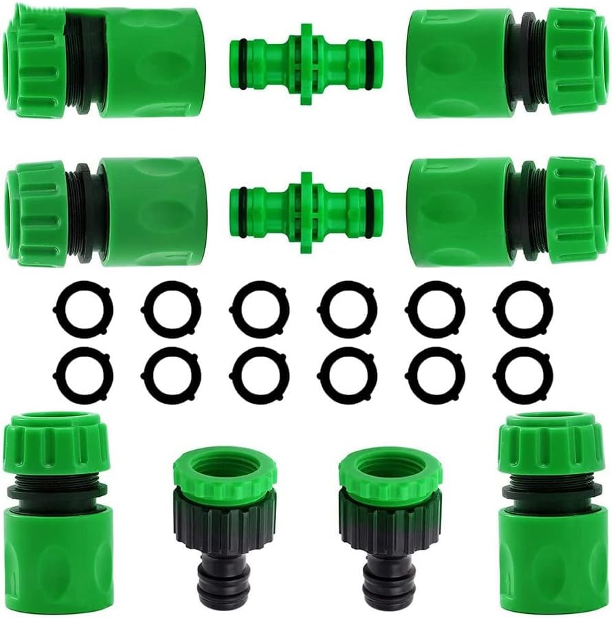 Garden Watering Hose ABS Quick Connector 1/2”End Male Coupling Joint Adapter Extender Set for Pipe Tube
