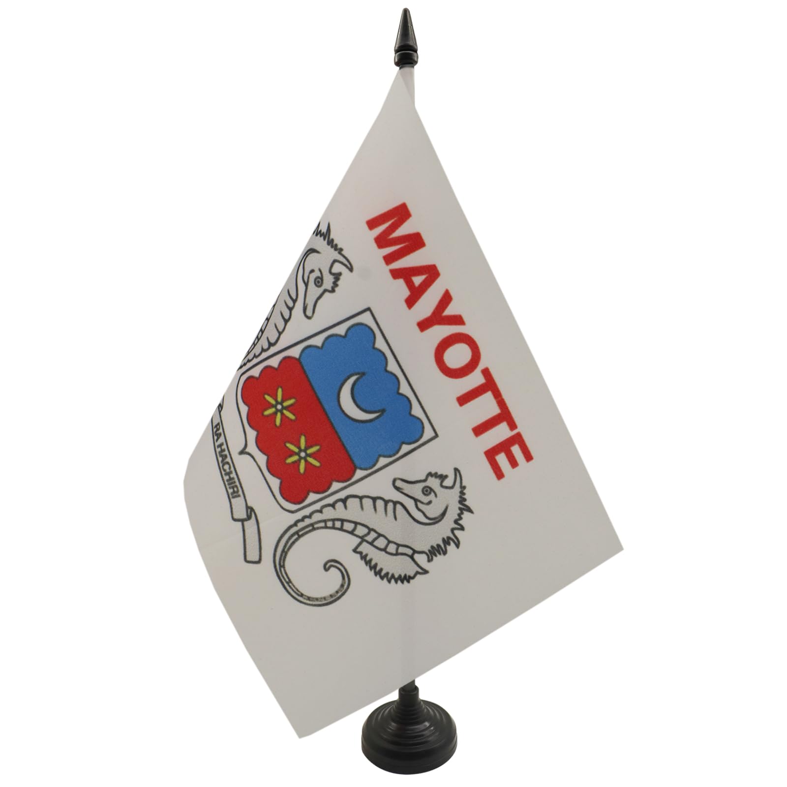 AZ FLAG Mayotte Table Flag 5'' x 8'', French region of Mayotte Office Decoration 100% Polyester 21 x 14 cm