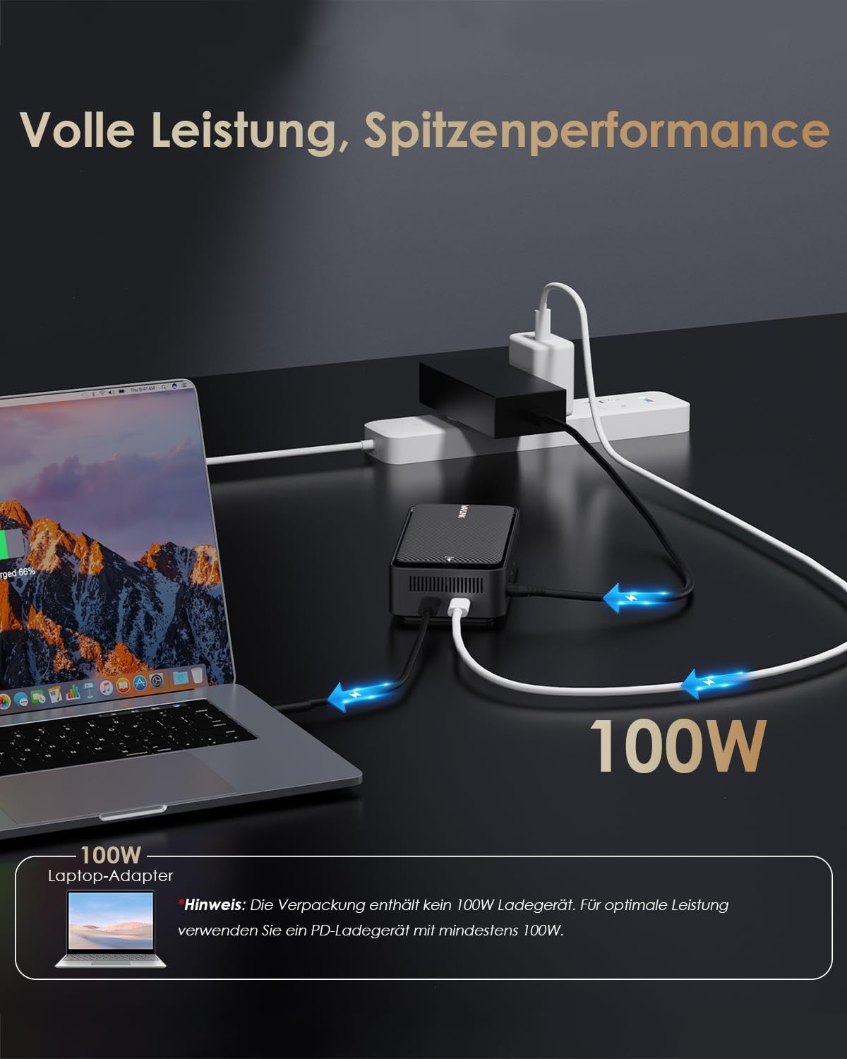 WAVLINK Laptop Dockingstation für DREI Bildschirme (einzeln 8K@30Hz/4K@144Hz), USB-C-Dock mit M.2-PCIe/SATA-SSD-Gehäuse, unterstützt 100 W Power Delivery, USB C/A, SD/TF, Gigabit für Windows, Mac OS