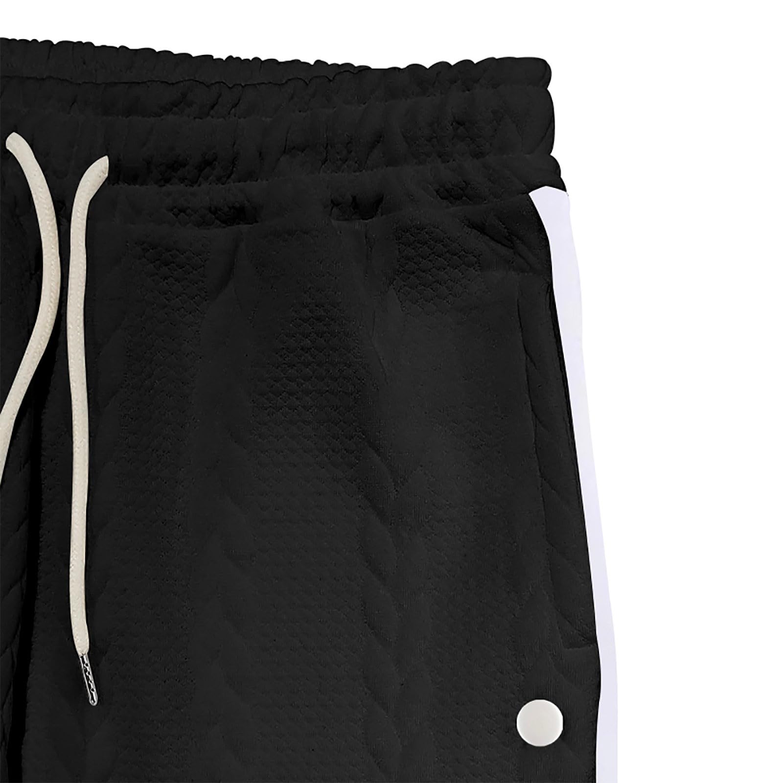 Generisch Pantalones de chándal para hombre, patchwork, jacquard, pantalones de chándal para hombre, pantalones de deporte, cintura elástica, pantalones de correr, pantalones de ocio, pantalones de