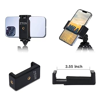 Mini Cell Phone Flexible Tripod Holder, ZTON Adjustable
