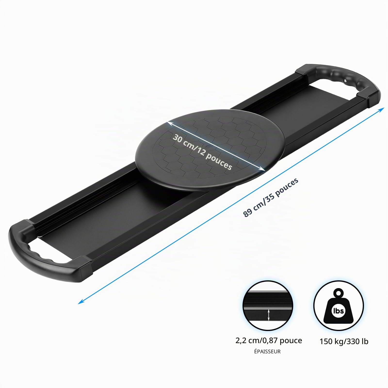 EASACE Planche de transfert coulissante, portable, capacité de poids de 150 kg, planche de transfert épaisse pour patients âgés, aide au glissement des patients, personnes âgées et handicapées