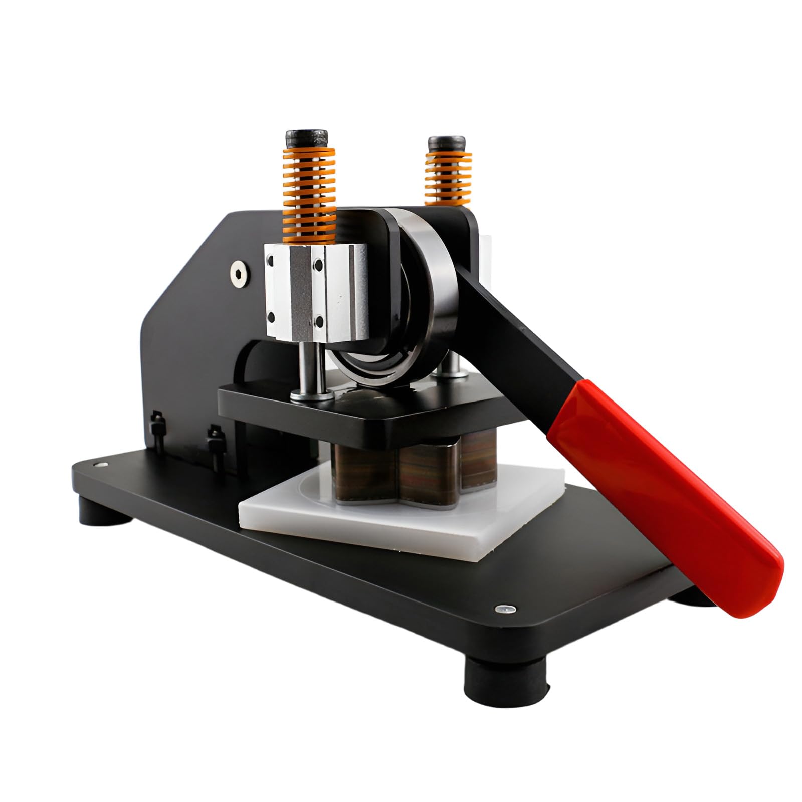 Máquina Cortadora De Cuero Profesional, Troqueladora Manual, Máquina De Estampado De Cuero Resistente, Cortador De 23,8 Mm Para Manualidades De Pu, Telas, Pegatinas Y Tarjetas