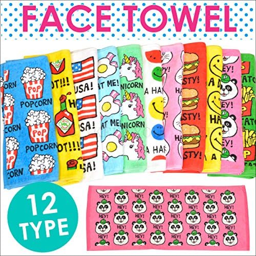 Amazon フェイスタオル キャラクター Towel 04 Happy Multi 44 プリント キッズ用 タオル フェイスタオル ホーム キッチン オンライン通販