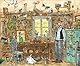 Pettersson und Findus. Riesen-Puzzle. Petterssons Tischlerschuppen. 42 Teile, Gesamtgröße 104 x 86 cm