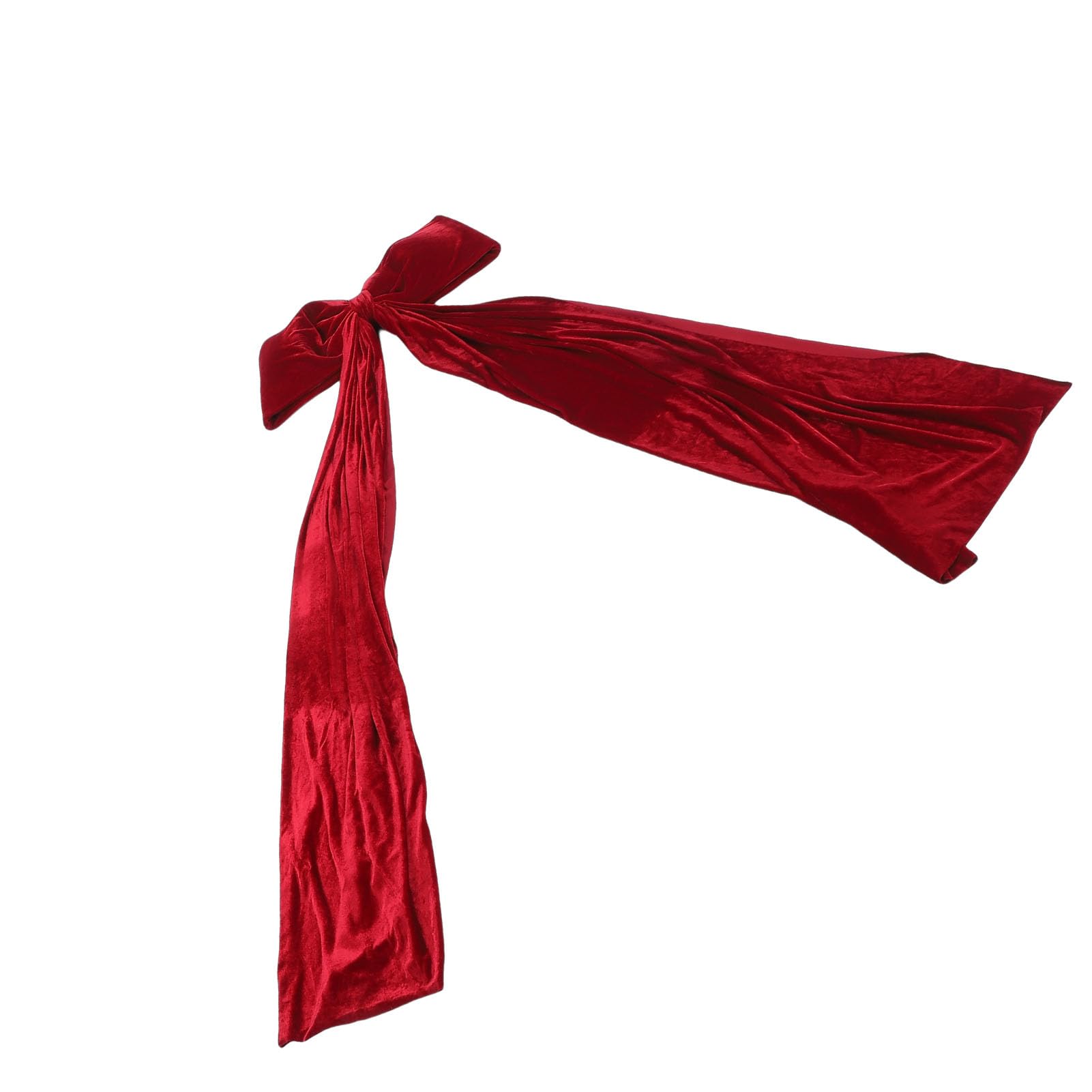 Fiocco Natalizio in Velluto, Grande Decorazione Rossa per Albero, per Ghirlande, Progetti Fai da Te, Porta D'ingresso per le Vacanze, 27,6x70,9 Pollici