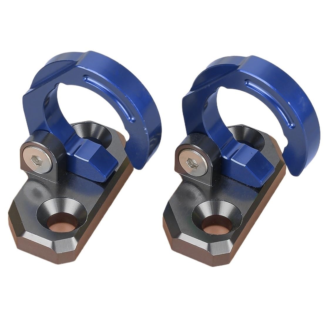 1 Pair Rear Brake Hose Clamp Fit for Kawasaki KX80 KX85 KX250 KX500 KX100 KX125 KDX250 KLX140G KLX250SF KLX250R Blue