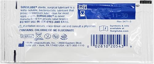 Miniatura 4 de Surgilube Jalea lubricante, paquete de 0.11 oz, (paquete de 2)