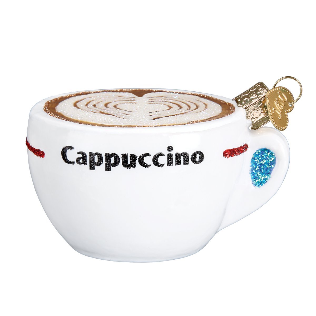 Old World Christmas Cappuccino Glass Blown Ornament for Christmas Tree