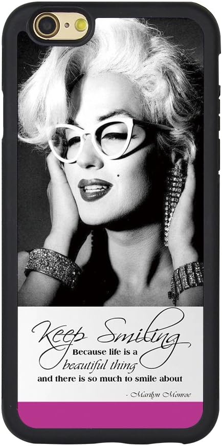 Marilyn Monroe Iphone 6 Case,Marilyn Monroe Quotes Cover for Iphone 6/6s 4.7 Inches TPU Case