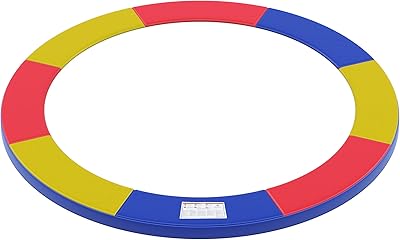 SONGMICS Coussin de Protection de Trampoline, Ø 183 244 305 366 427 cm, Coussin de SÉcuritÉ de Remplacement, RÉsistant aux Rayons UV, Anti-dÉchirure, Protection Bordure
