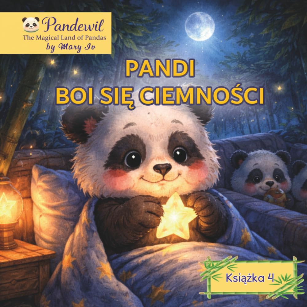 Pandi boi się ciemności: Ciepła bajka na dobranoc o strachu, miłości i poczuciu bezpieczeństwa | Seria Pandawil Tom 4