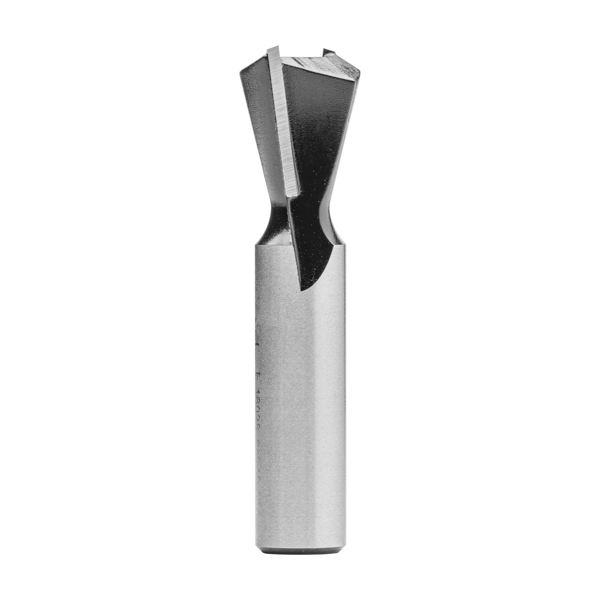 ENT 16028 Fraise queue d'arronde Carbure, Queue (S) 12 mm, Diamètre (D) 19 mm, NL 19 mm, E 14°, SL 40 mm, sans arraseurs