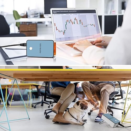 Miniatura 7 de Calentador de espacio portátil YOUCIDI Mini calentador de escritorio calentador de aire eléctrico para habitaciónoficinaescritorio azul