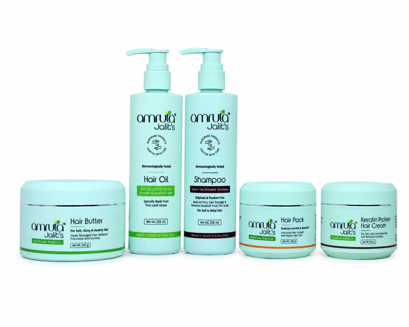 Hairfall Control Kit 250 ML, Sulfate-free, Paraben-free, Silicone-free, for All Hair Types, Reduces Hair Fall, Strengthens Roots and Soothes Scalp, with Green Tea, Shikakai and Keratin Protein-image-13