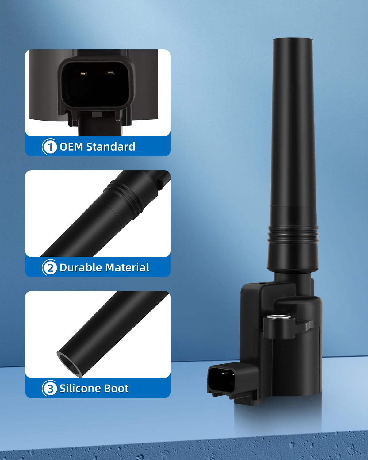 ECCPP Ignition Coil Coils&iridium Spark Plugs DG499 for Ford for Lincoln for jaguar Thunderbird LS S-Type 3.9L 4.0L 4.2L V8 set of 8