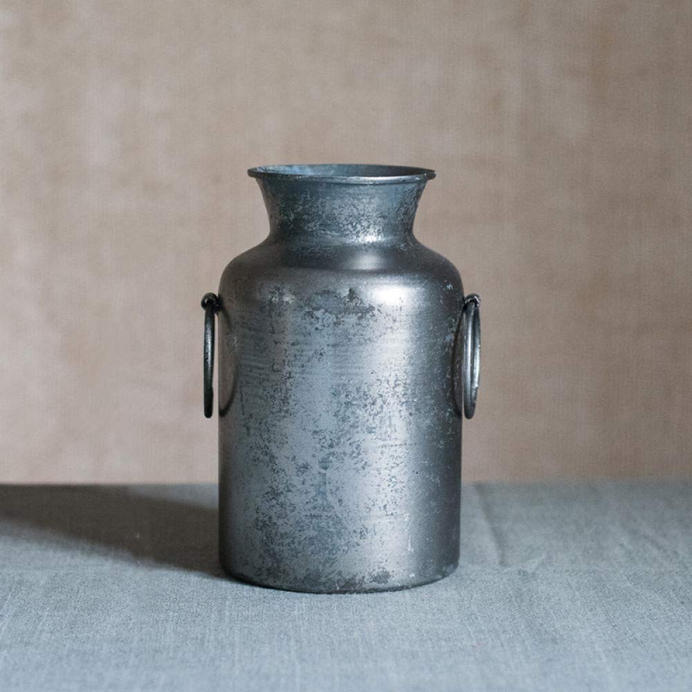 Vase en fer forgé fleur ameublement or argent pour décoration florale classique