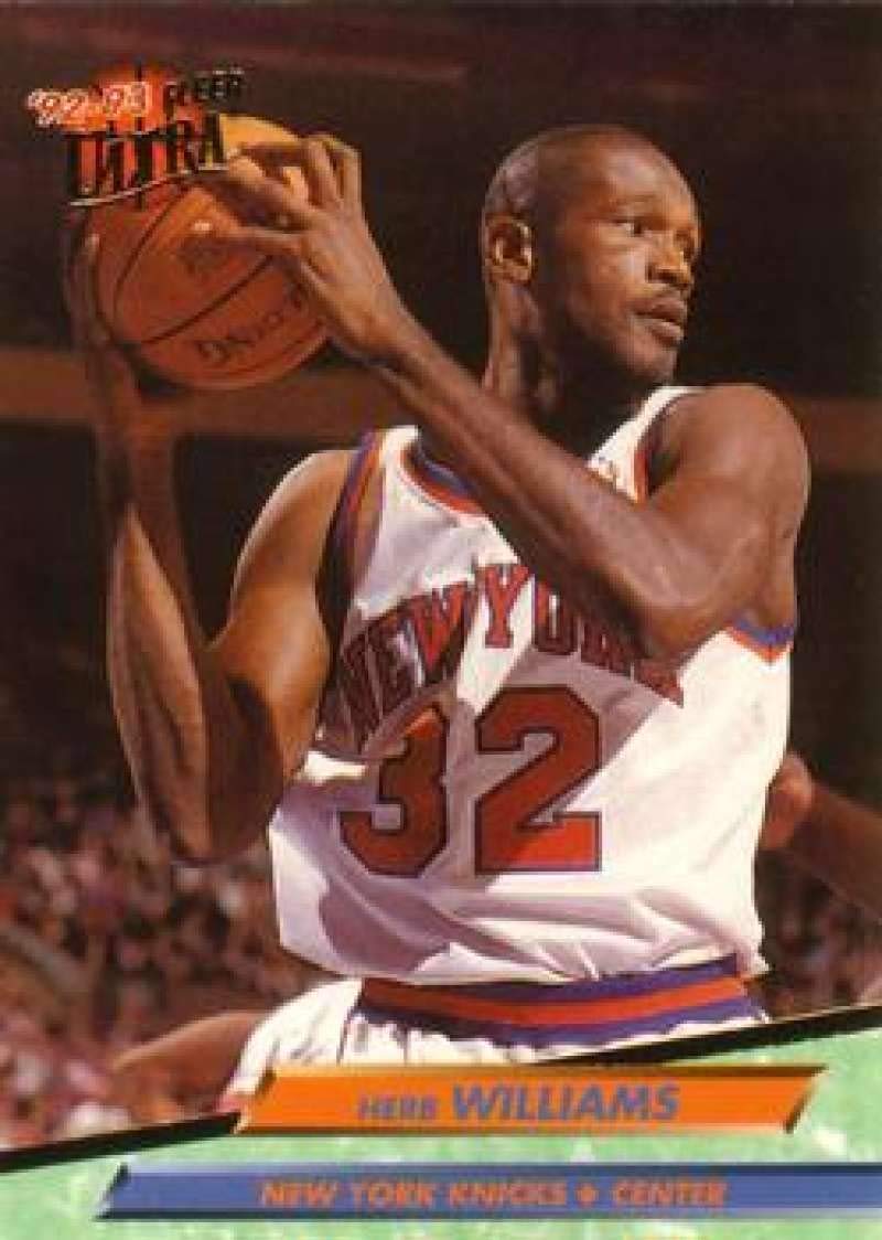 Amazon.com: 1992-93 Ultra Basketball #324 Herb Williams New York