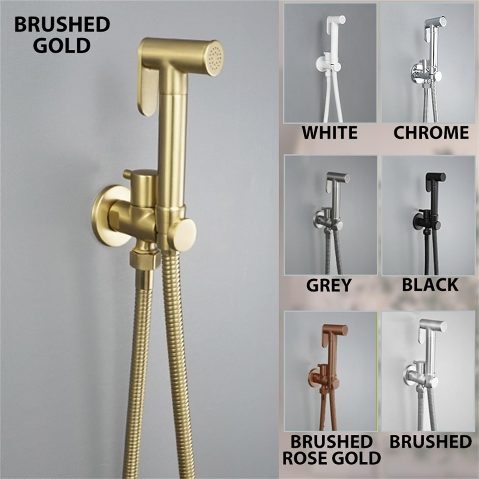 Spruzzatore for bidet WC portatile in acciaio inossidabile