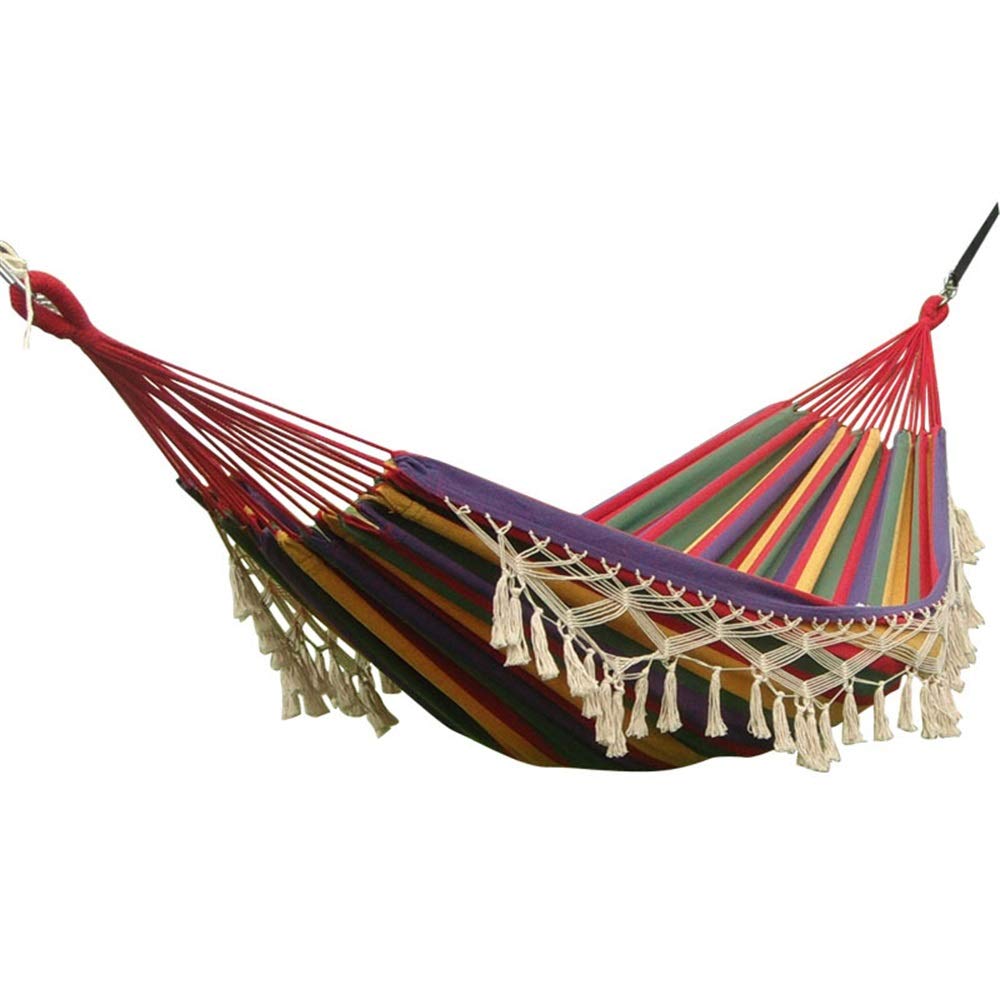 Hamac de voyage en coton double pour soulager le dos et bien dormir en camping