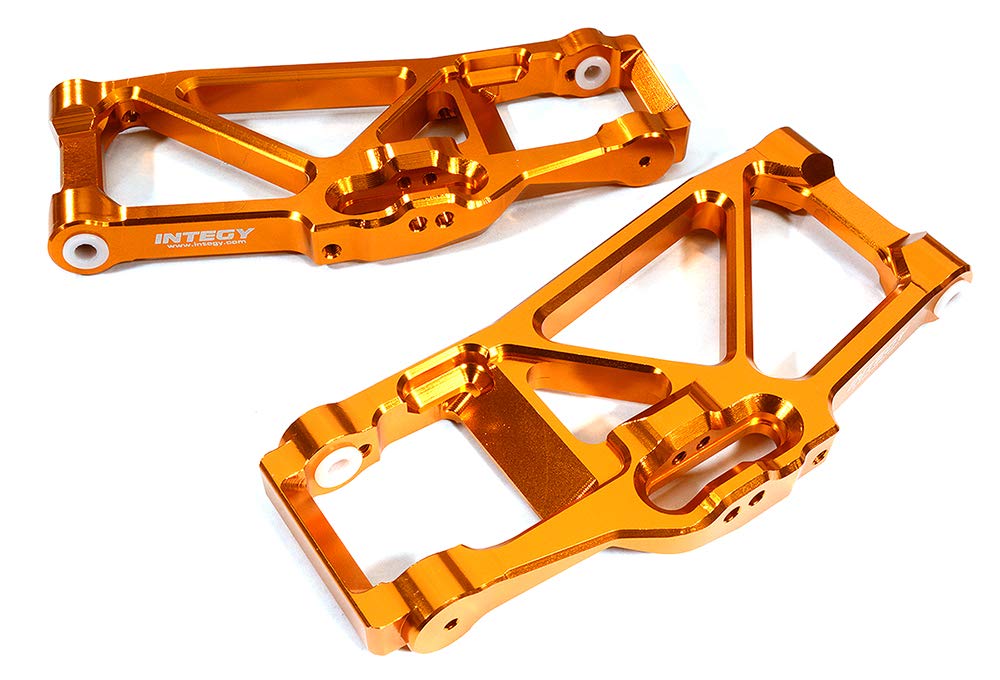 Bracci Sospensione Inferiori In Alluminio Billet Blu Per Traxxas Maxx 4S 1/10. Integy, Nuovi!