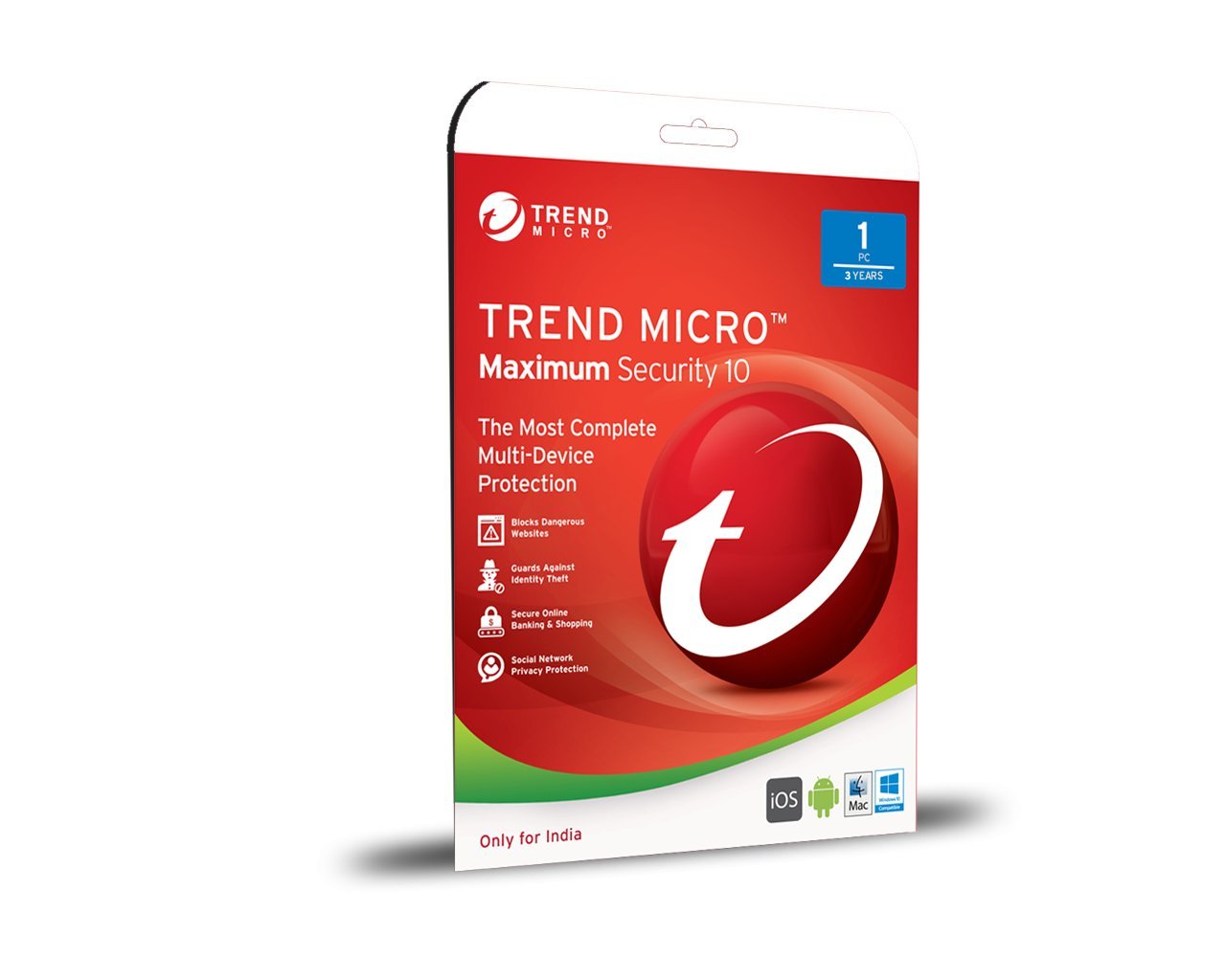 Trend Micro Maximum Security - 1 User, 3 Years (License)