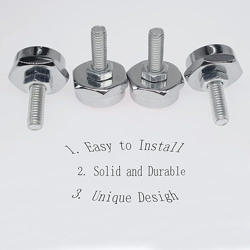 Miniatura 5 de Kit de fijación de tornillos para matrícula, 4 tornillos personalizados con cubiertas para sujetar placas o marcos de automóviles y motocicletas, el